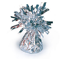 Silver Foil Balloon Bouquet Weight